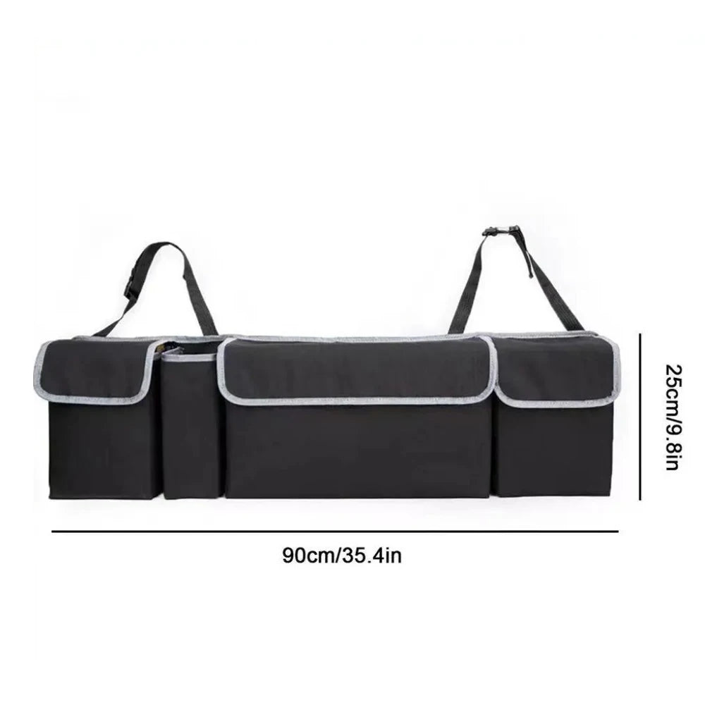 Versatile Oxford Cloth Car Trunk Storage Bag Rear Seat Back Hanging Vehicle Organizer Box for Automobile Interior