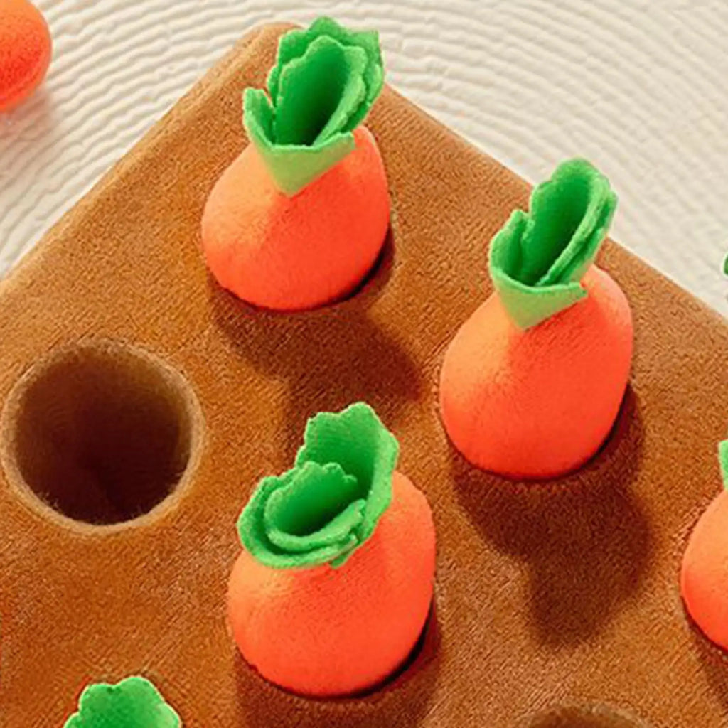 Dog Snuffle Mat Funny Interactive Enrichment Toys Carrot Puzzle Nosework Feed Games Pets Dog Activities For Boredom Relief