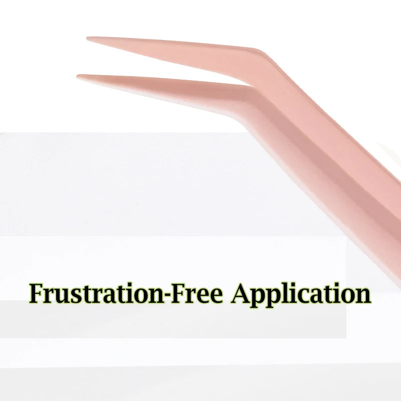 Anti-Stick Applicator No Glue Eyelashes Non Stick Coated Stainless Steel Tweezer Glue-free Eyelashes Beginner-Friendly tools Imagen secundaria del producto