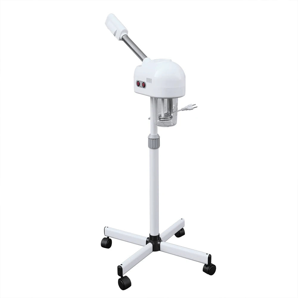 110V US Plug Facial Steamer - 360° Rotatable 0.2Gal Large Tank 42℃ Warm Steam Ozone Negative Ion Skin Care Equipment