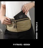 Travel Money Belt Waist Bag Waterproof RFID Blocking Anti-Theft Passport Holder Hidden Pocket Secure Waist Pouch Fanny Pack for