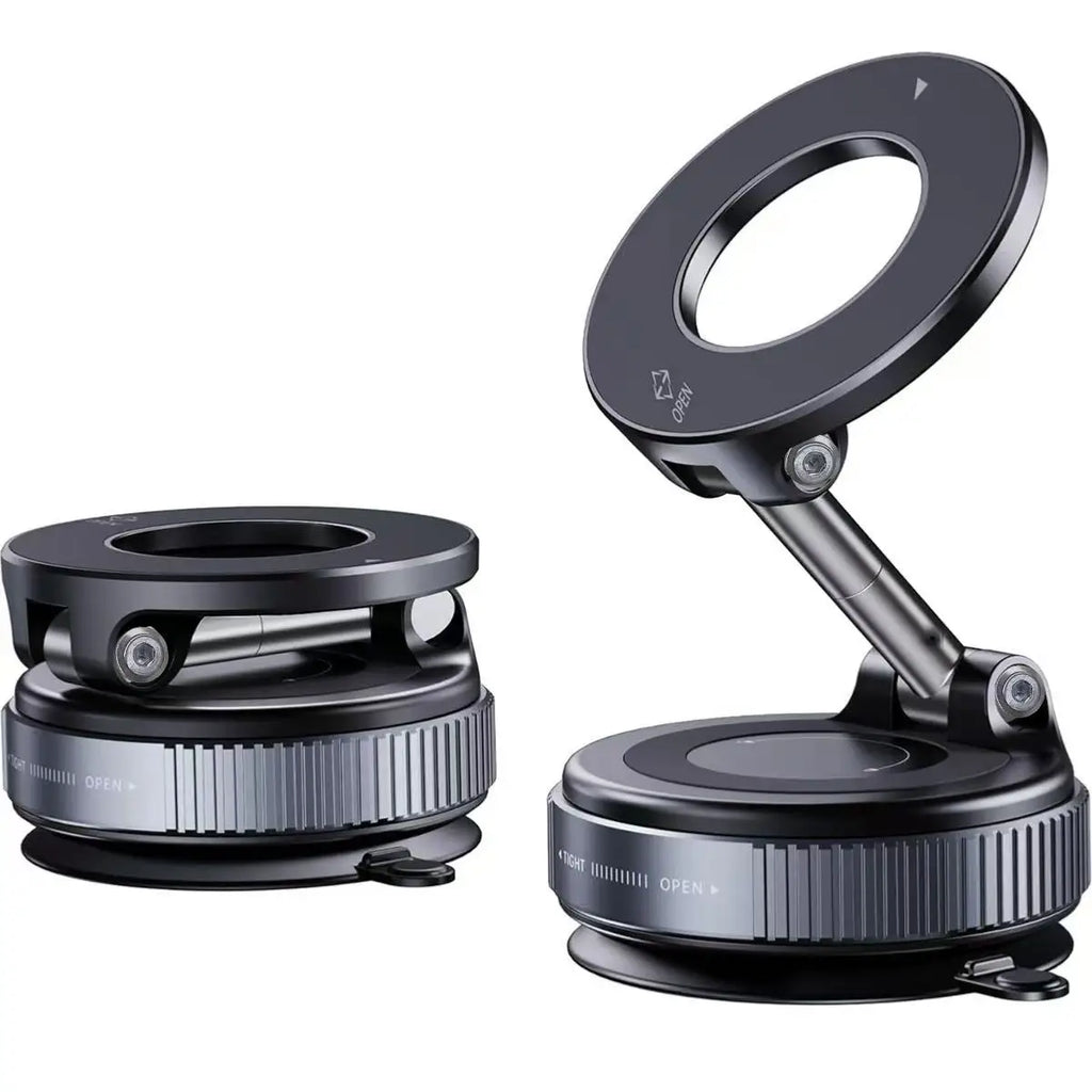 Magnetic Suction Cup Phone Mount for Magsafe 360° Adjustable Magnetic Car Phone Holder Pocket Size Foldable Car Mount