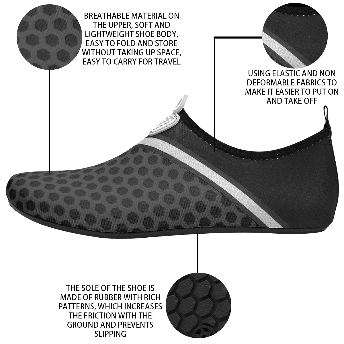 Yoga Shoes Designed For Both Men And Women Lightweight Breathable Fabric Keeps Feet Comfortable Sizes For 36-47 Imagen secundaria del producto