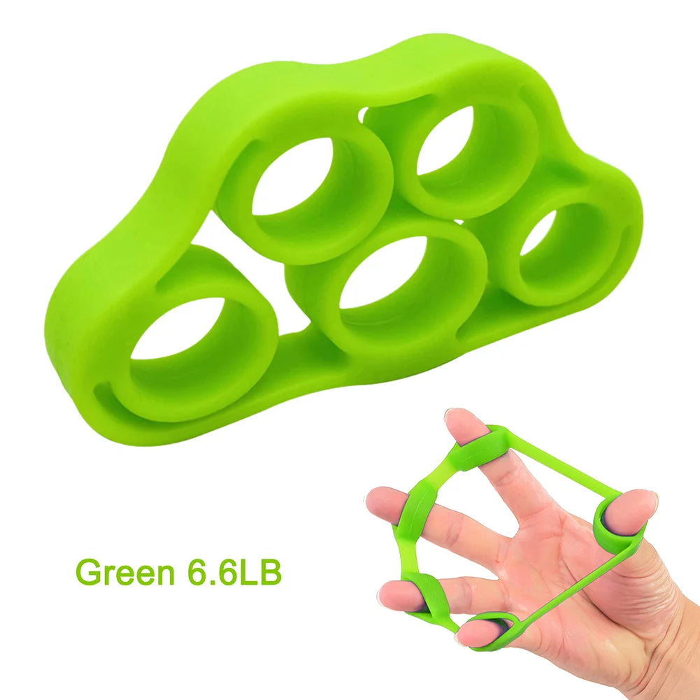 5 Finger Finger Strength Grip Band Mini Silicone Hand Exerciser Gripper Muscle Building Injury Recovery for Gym Fitness Training Image principale du produit