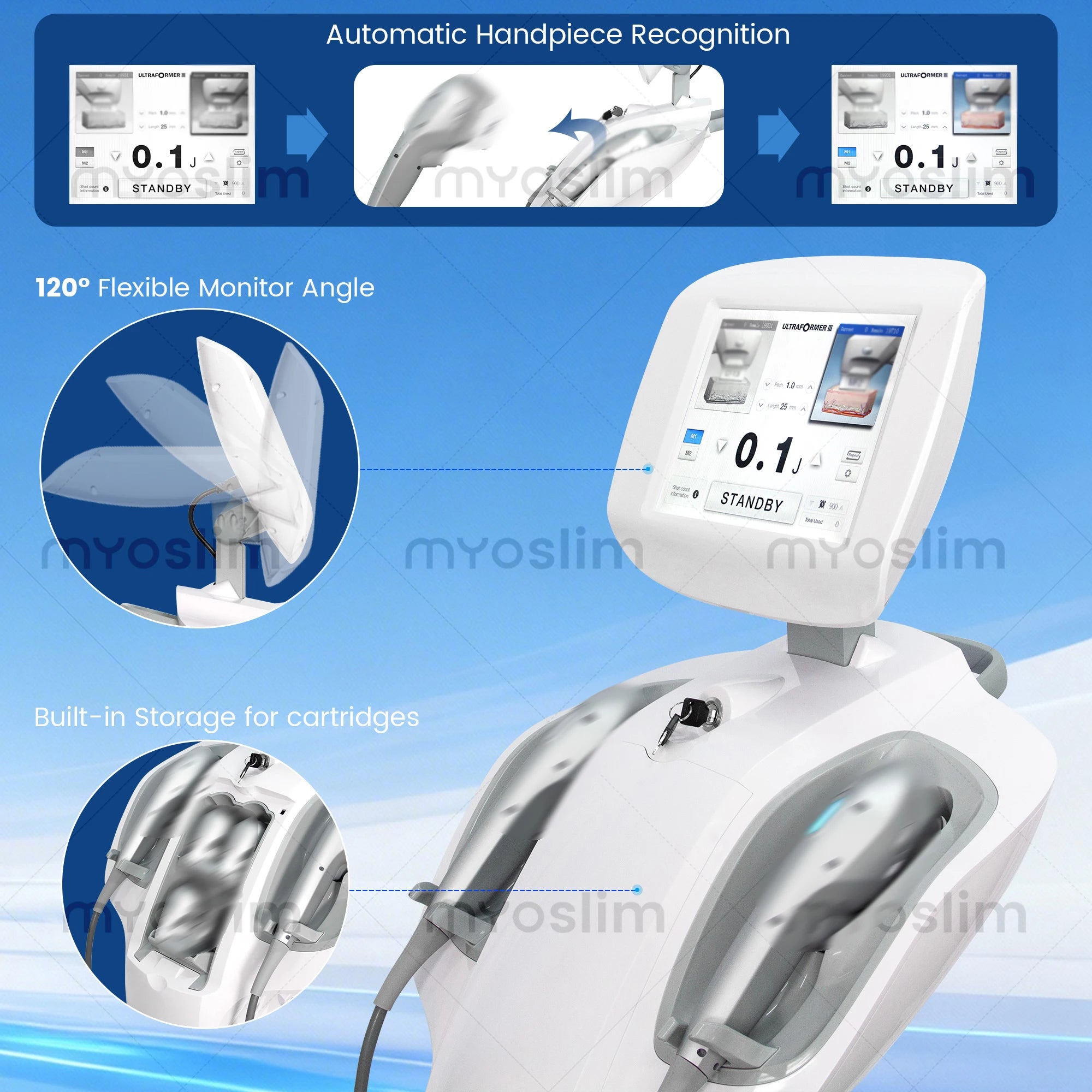 7D ABS Desktop Facial Lifting and Slimming Machine - Home Beauty Device for Wrinkle Removal, Acne Treatment, and Skin Care Imagem secundária do produto