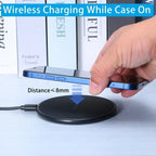New Wireless Charger For iPhone 17 16 15 14 13 Pro Max Induction Fast Charging Pad Dock Station For Samsung S24 Xiaomi Huawei