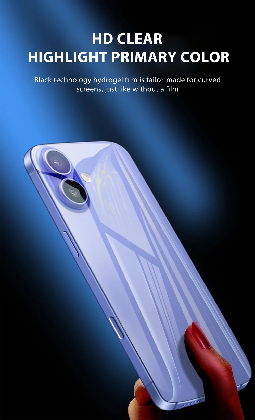 4-1Pcs Back Hydrogel Film For iPhone 17 Pro Max Soft Clear Screen Protector For iPhone 17 Air HD Phone Accessories Not-Glass