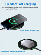 New Wireless Charger For iPhone 17 16 15 14 13 Pro Max Induction Fast Charging Pad Dock Station For Samsung S24 Xiaomi Huawei
