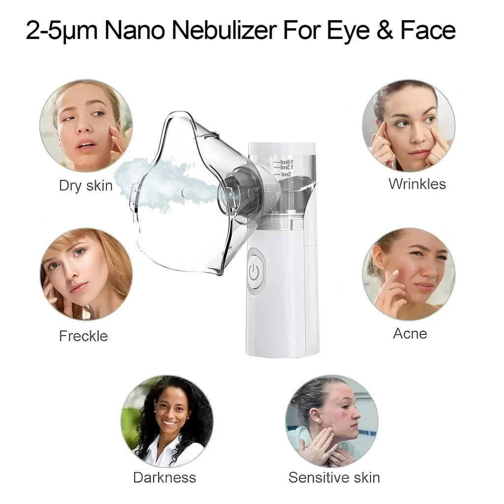 Portable Facial Sprayer Sprayer Face Steamer Air Humidifier Nebulizer Hydrating Anti-aging Wrinkle Women Beauty Skin Care