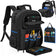 Tool Backpack, Heavy Duty Tool Bag with Padded Shoulder and Removable Tool Organizer, Water-Resistant Work Backpack, for Electricians