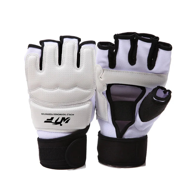 New Half Finger Boxing Gloves Men Taekwondo Gloves Foot Protector Karate Muay Thai Training Workout Gloves Kids Imagen principal del producto
