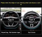 Universal Car Steering Wheel Cover Carbon Fiber Leather Three-dimensional Anti Slip, Timple And Fashionable Car Accessories