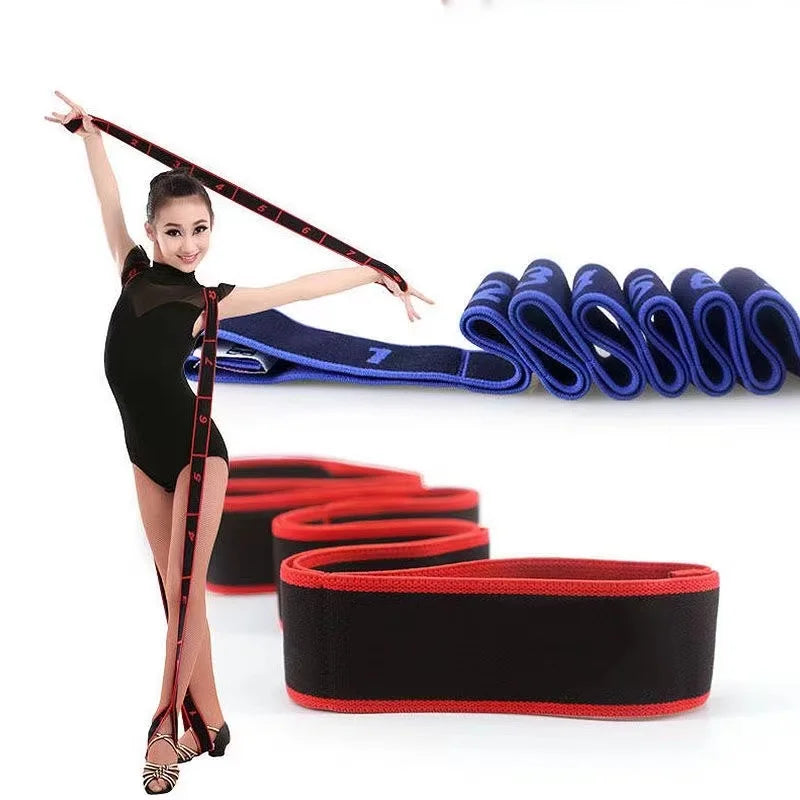 Fitness Exercise Women Man Latin Dance Elastic Stretch Belt Exercise Pull Strap Sports Yoga Resistance Band For Body Building Image principale du produit