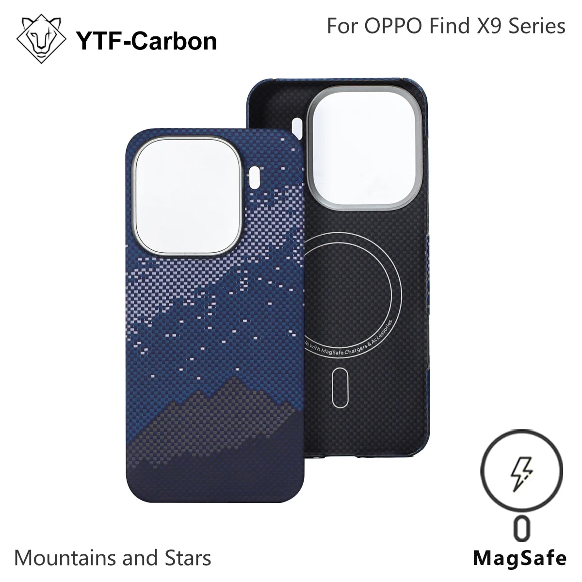YTF-Carbon For Oppo X9 Pro Aramid Carbon Fiber Cover For Magsafe Find X9/X9s pro/X9 Ultra Cover Mobile Phone Accessories