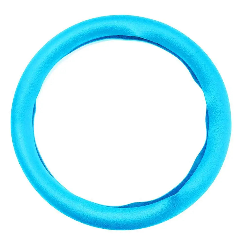 Car Silicone Steering Wheel Cover Men's And Women's Summer Fashion Sweat Wicking Non-slip All-season Model Thin And Soft
