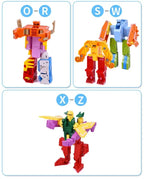 New Learning Toys 26 Letters Learnable Words Transformable  Combinable Robots Alphabet Toys For Kids Gifts Learn Play Robot Toy
