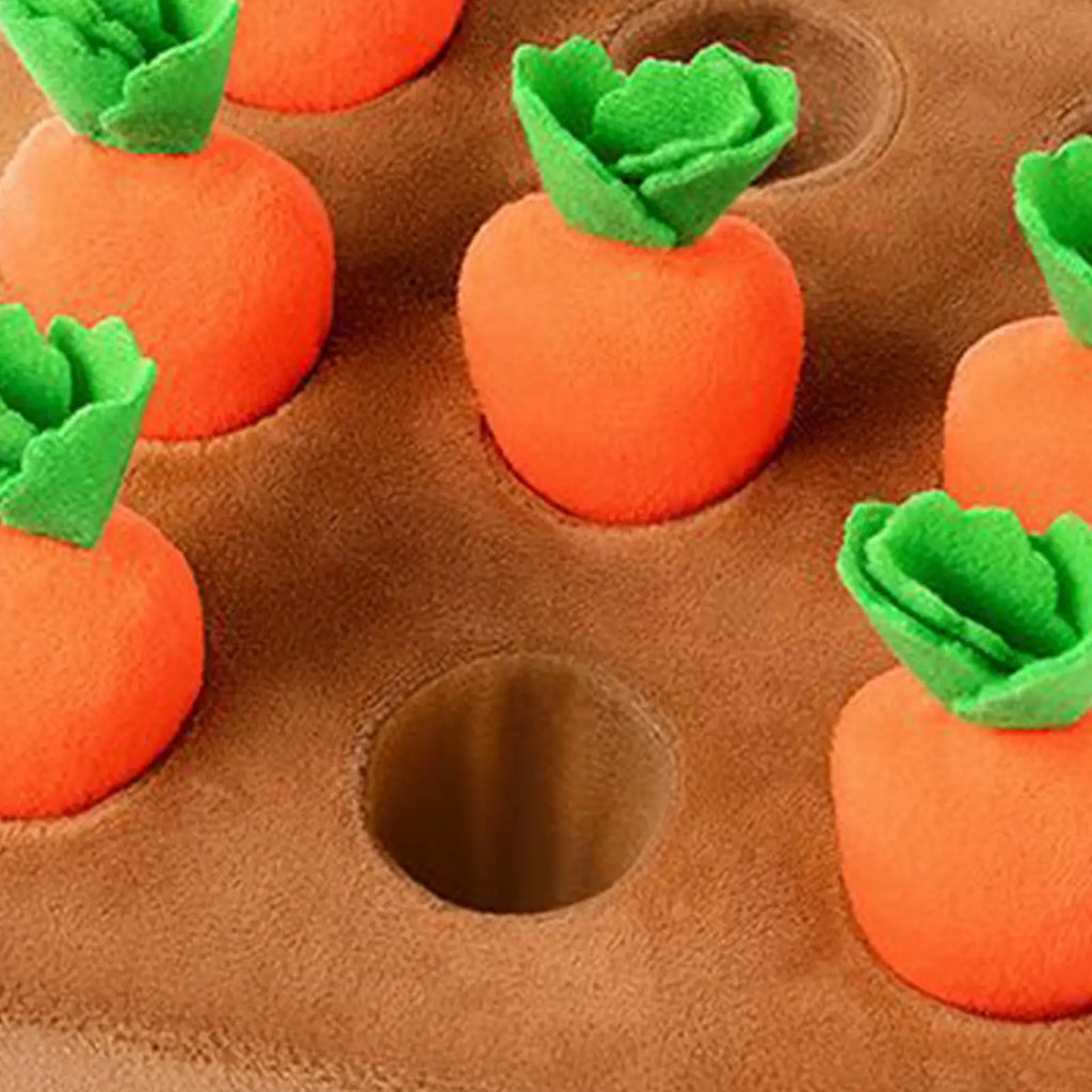Dog Snuffle Mat Funny Interactive Enrichment Toys Carrot Puzzle Nosework Feed Games Pets Dog Activities For Boredom Relief