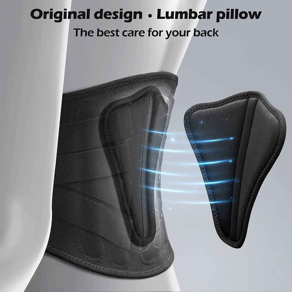 Back Brace for Lower Back Pain, Sciatica, Herniated Disc, Scoliosis, Back Support Belt with Soft Pad, Lightweight Lumbar Support Image secondaire du produit