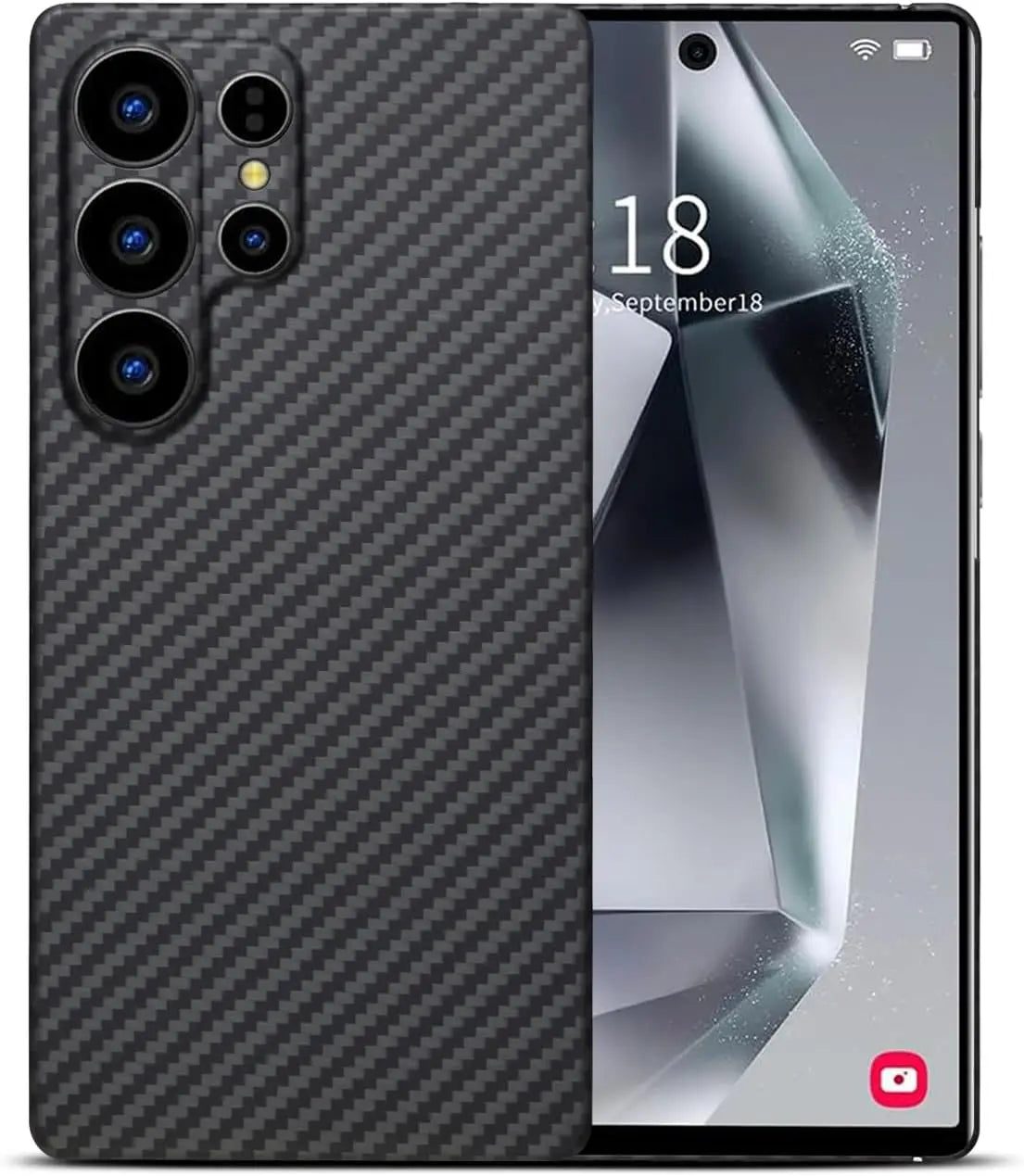 Carbon Fiber Case For Samsung Galaxy S25 Ultra/S25+/S25/S25 Edge Lens Camera Protection Aramid Fiber Cover Lightweight Slim Case