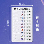 Kids To Do List Chore Chart, Slide Knob Checklist for Children's Daily Routine, Visual Schedule Board for Toddlers, Educational