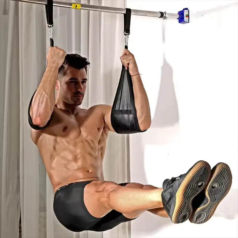 Fitness AB Sling Straps Suspension Rip-Resistant Heavy Duty Pair for Pull Up Bar Hanging Leg Raiser Home Gym Fitness Equipment Image secondaire du produit