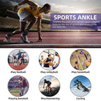 1 Pcs Ankle Brace Compression Sleeve, Adjustable Ankle Support Strap for Sprained, Plantar Fasciitis, Injury Recovery, Running