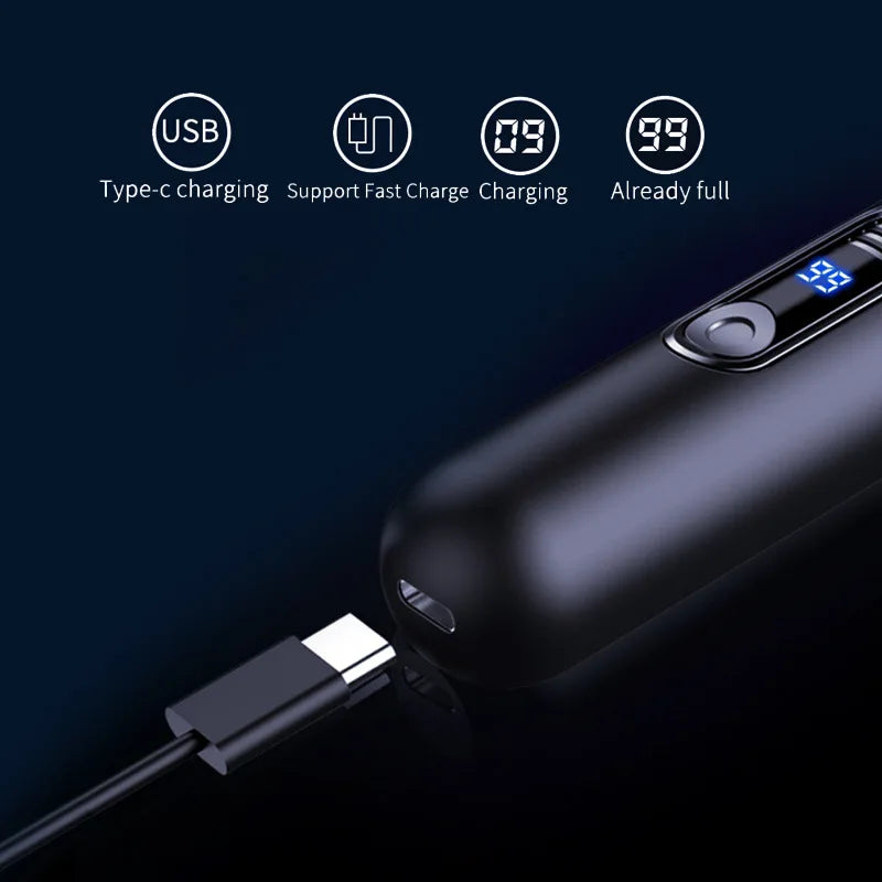 Nose Hair Trimmer Painless Clipper Nose Ear Hair Eyebrow Portable Trimmer For Men Women Electric Rechargeable Nose Hair Trimmer