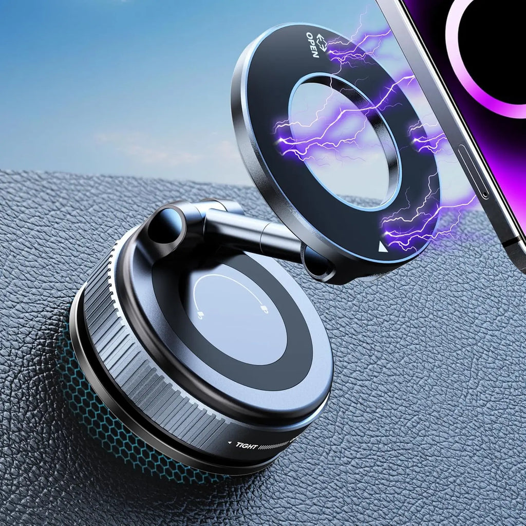 Vacuum Magnetic Car Phone Stable Dashboard  Adsorption  Anti-Shake Mobile StandUniversal For Cars Safe Driving Access