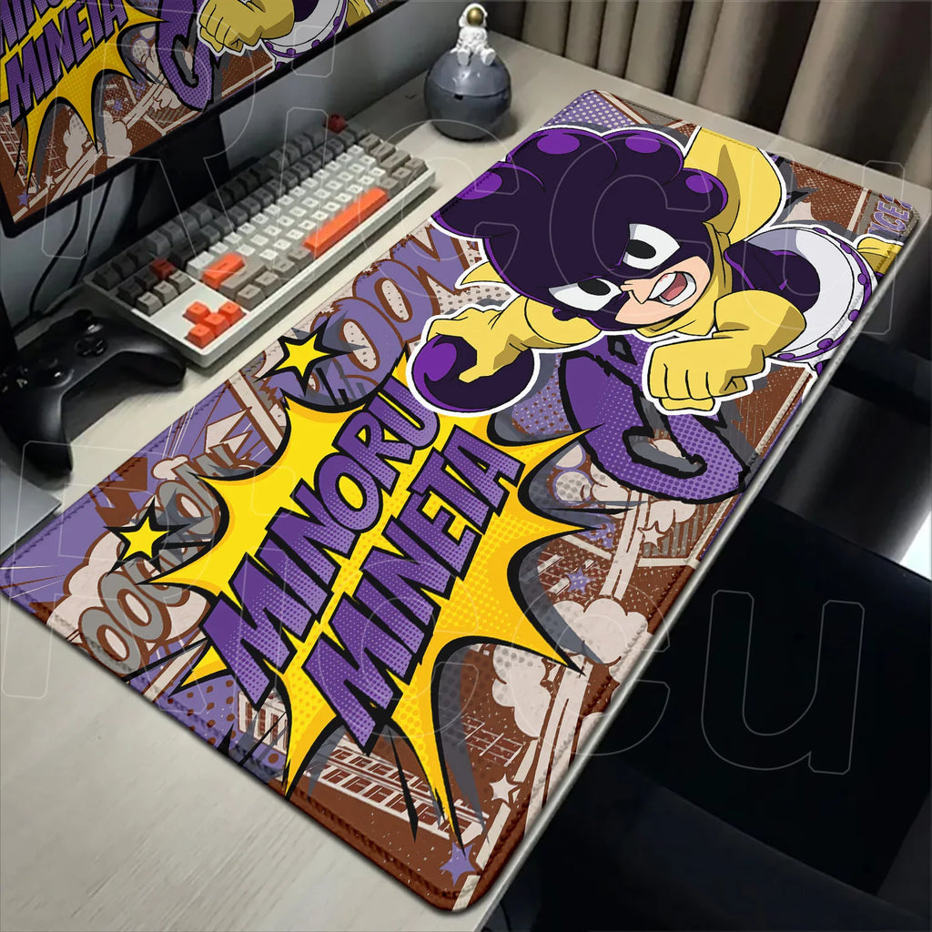 Japan Anime My Hero Academia Mousepad Bakugou Katsuki Large Lock Edge Keyboard Pad For Gamer Computer Desk Mats Anti-slip Rubber