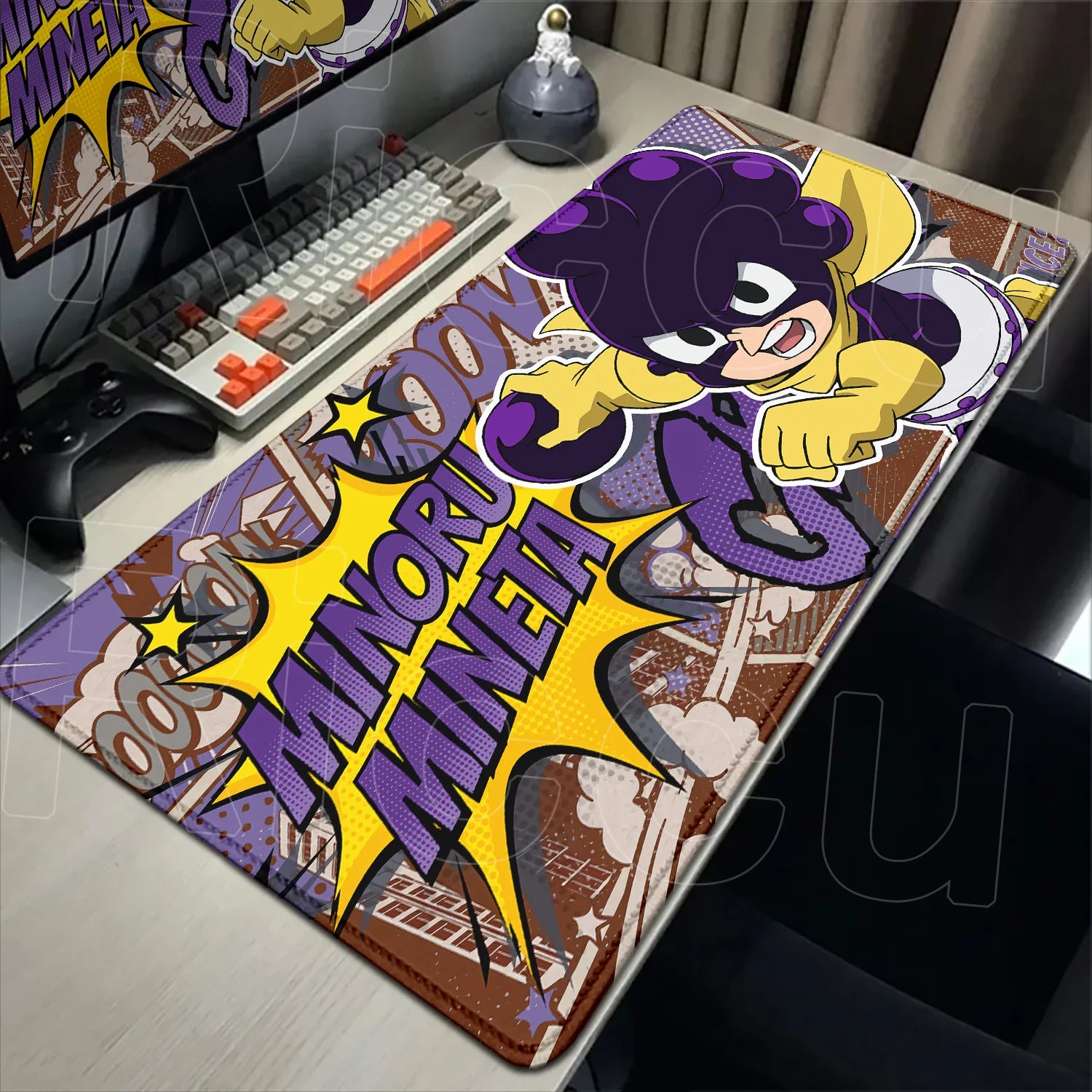 Japan Anime My Hero Academia Mousepad Bakugou Katsuki Large Lock Edge Keyboard Pad For Gamer Computer Desk Mats Anti-slip Rubber