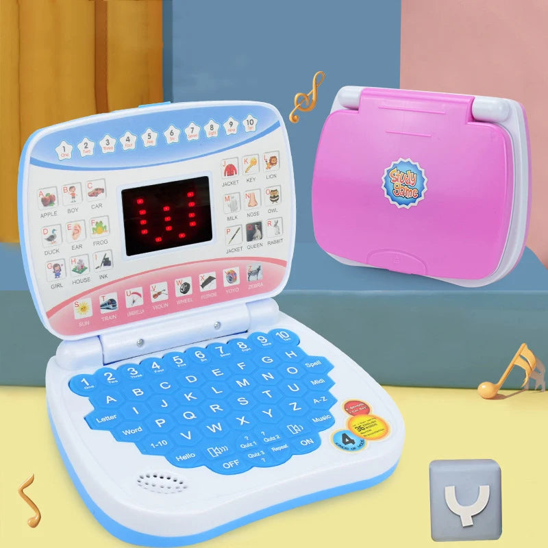 Learning Machine Laptop Computer Child Electronic Preschool Language Education Toys Gift Toddler Kid Developing Cognitive Skills Image secondaire du produit