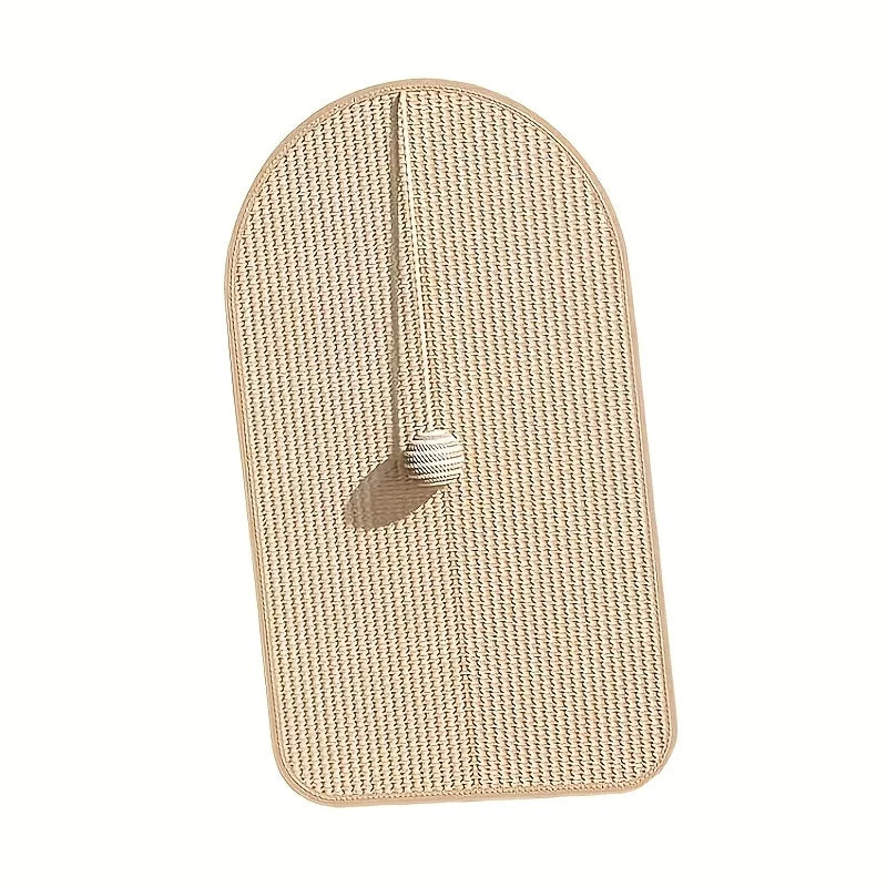 Sisal Cat Scratching Pad - Durable, Sofa-Safe Scratch Board with Playful Toy for Cats, Cat Mat