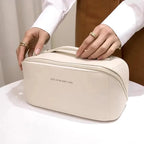Large Capacity Makeup Bag Waterproof Cosmetic Bag Layered Storage Travel Toiletry Organizer for Cosmetics Skincare