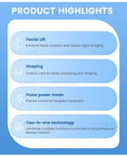 7D ABS Desktop Facial Lifting and Slimming Machine - Home Beauty Device for Wrinkle Removal, Acne Treatment, and Skin Care