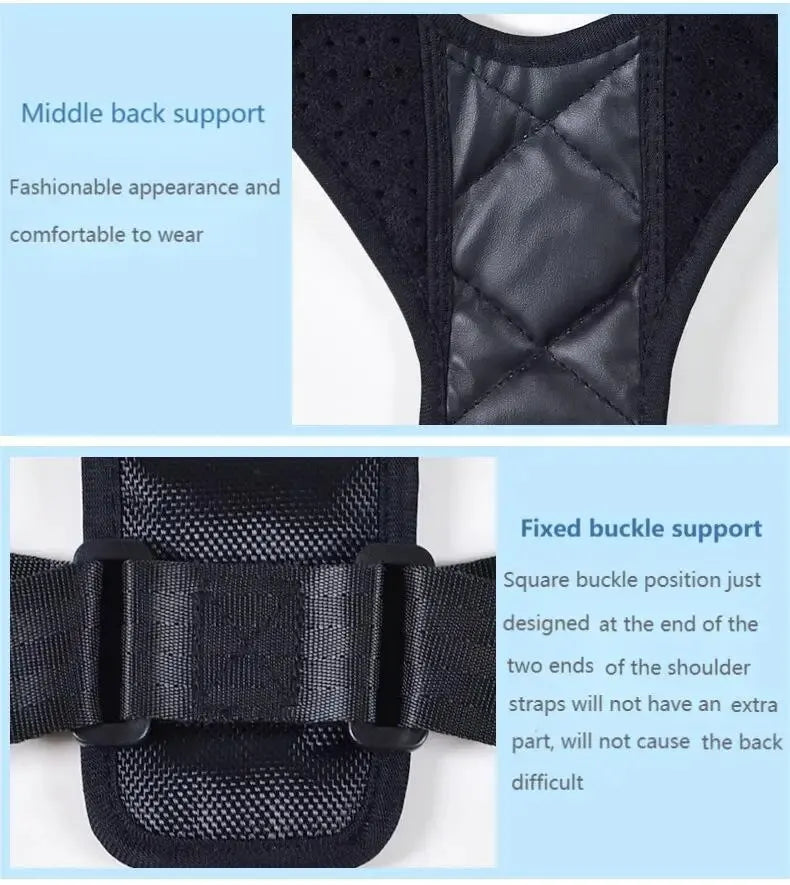 Back Posture Correction Belt Hunchback Prevention Correction of Sitting Posture Unisex Breathable Body ShapingJUI