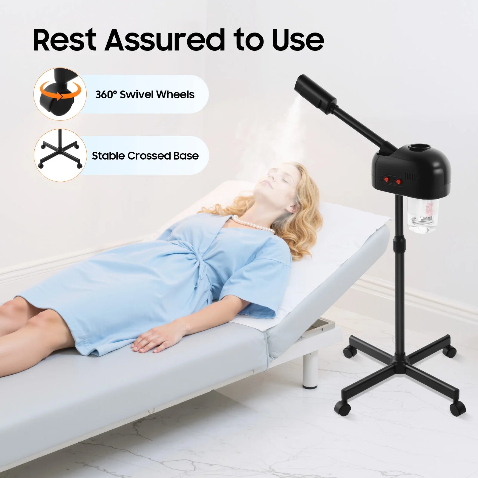 750ML Professional Facial Steamer, Adjustable Skin Care Equipment, Steamer for Salon Beauty and Spa Shop Main image
