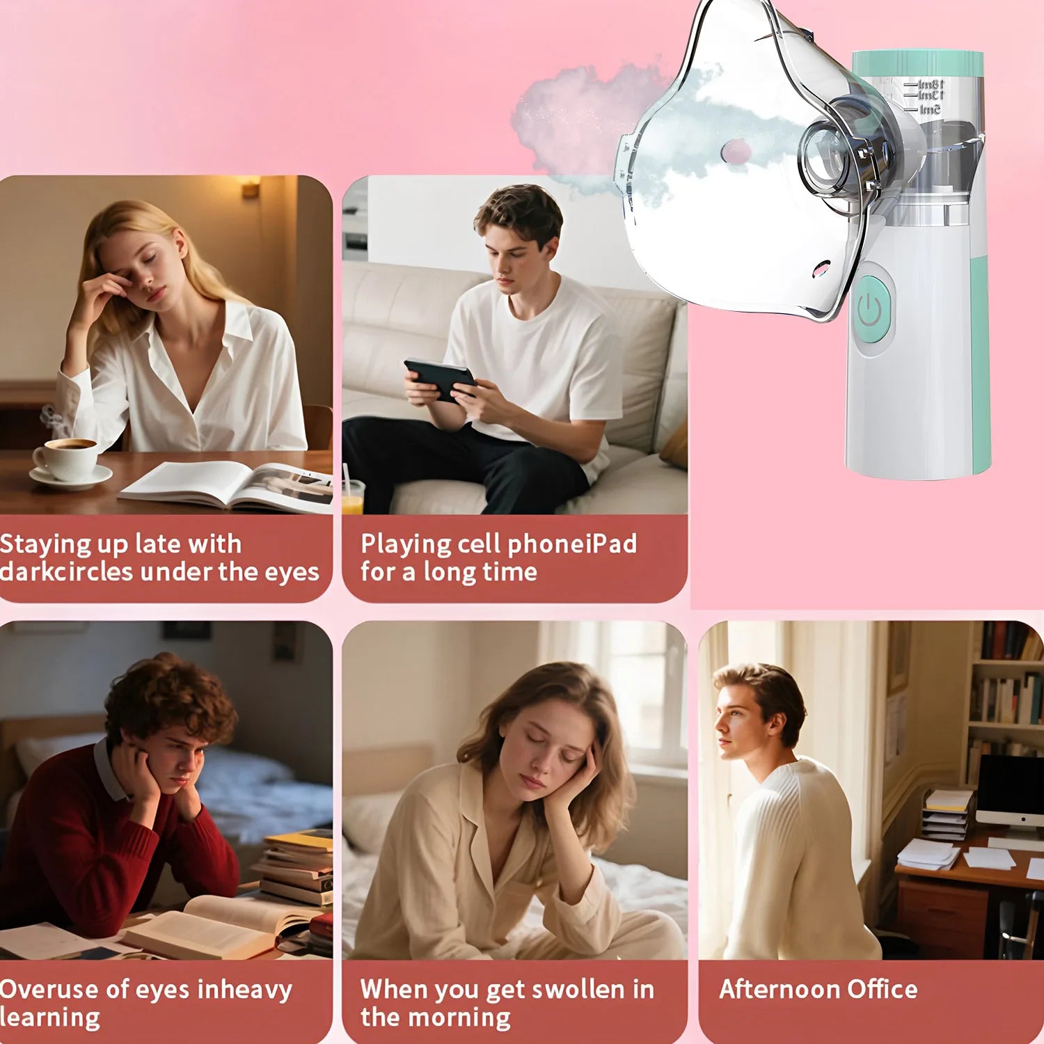Portable Facial Sprayer Sprayer Face Steamer Air Humidifier Nebulizer Hydrating Anti-aging Wrinkle Women Beauty Skin Care