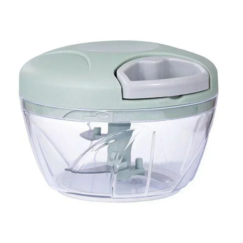 500/900ML Rope Grinder Vegetable Cutter Kitchen Garlic Puller Minced Garlic Chili Fruit Puree Garlic Mixer Rotary Food Processor