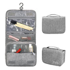 Hanging Toiletry Bag for Travel – Water-Resistant Oxford Wash Pouch, Folds Flat, Unisex Cosmetic Organizer