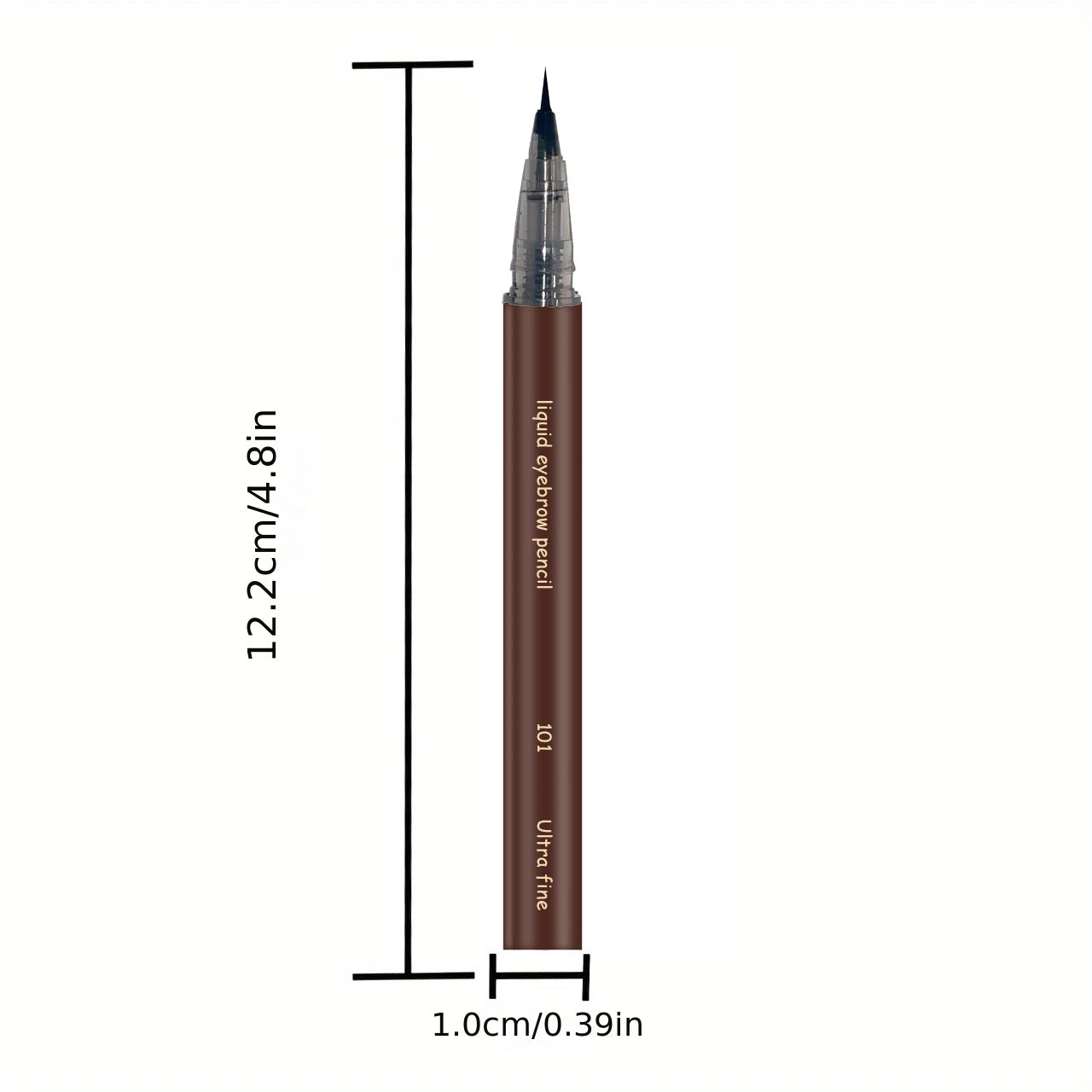 Ultra-fine ultra-fine eyebrow pencil waterproof professional sweat-proof liquid eyeliner Eyebrow dual-purpose durable makeup art Imagen secundaria del producto