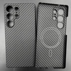 Carbon Fiber Case For Samsung Galaxy S25 Ultra/S25+/S25/S25 Edge Lens Camera Protection Aramid Fiber Cover Lightweight Slim Case