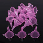 100pcs/lot Plastic Small Funnels For Perfume Mini Liquid Oil Funnels Kitchen Gadget Empty Bottle Packing Tools