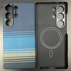 Carbon Fiber Case For Samsung Galaxy S25 Ultra/S25+/S25/S25 Edge Lens Camera Protection Aramid Fiber Cover Lightweight Slim Case