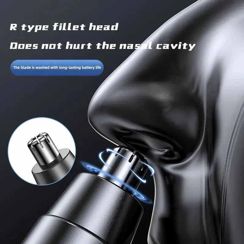 1 PCS Black Electric Nose Hair Trimmer Ear and Nose Hair Trimmer Professional Painless Nose Hair Trimmer For MenAnd Women