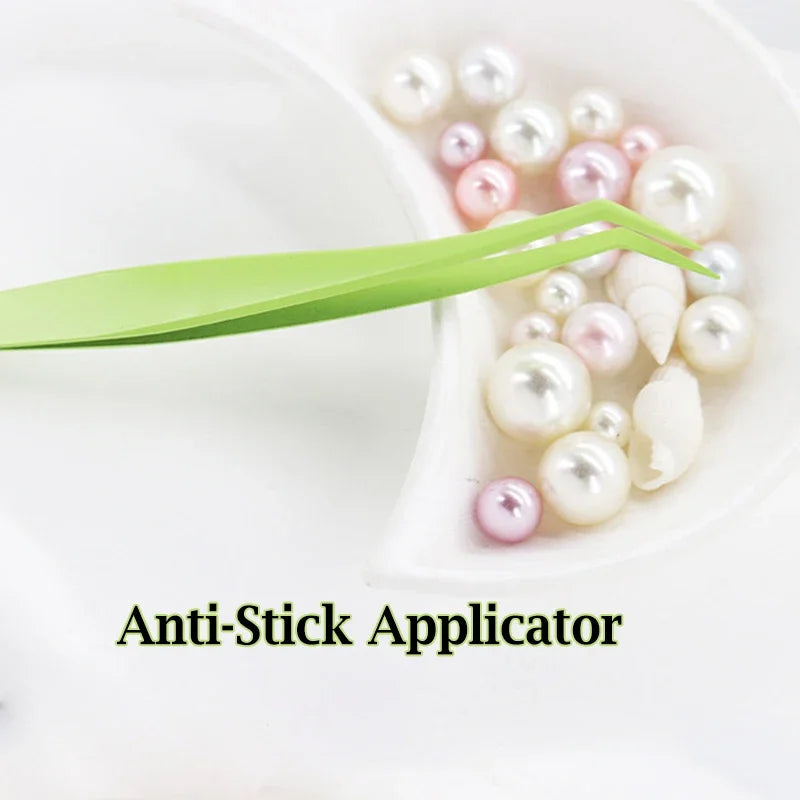 Anti-Stick Applicator No Glue Eyelashes Non Stick Coated Stainless Steel Tweezer Glue-free Eyelashes Beginner-Friendly tools