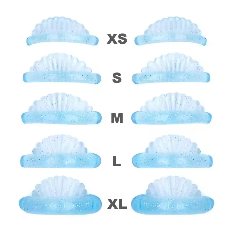 5Pairs Eyelash Perm Pads Silicone Lash Lifting Rods Shell-shape 3D Eyelash Extension Curler Lash Perm Shield Makeup Accessorie