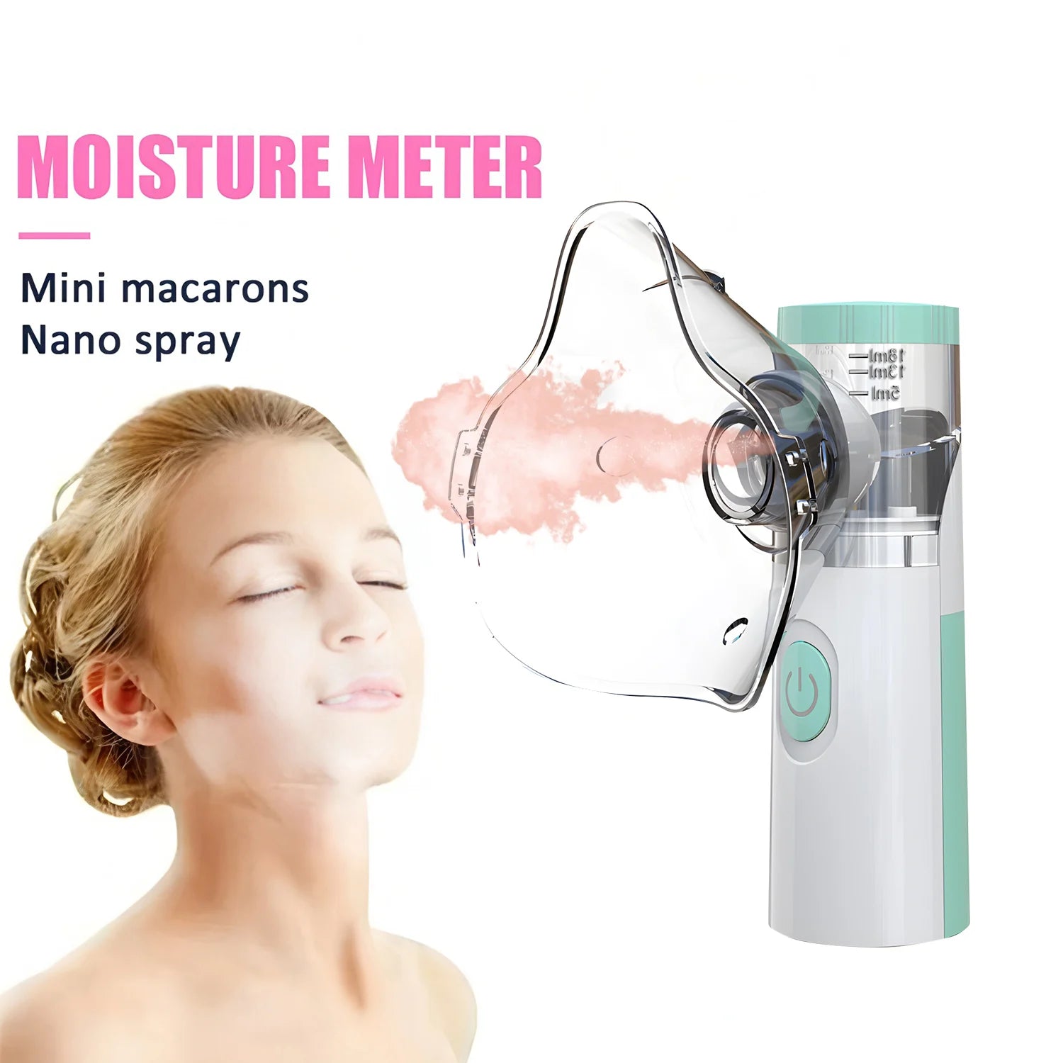 Portable Facial Sprayer Sprayer Face Steamer Air Humidifier Nebulizer Hydrating Anti-aging Wrinkle Women Beauty Skin Care Imagem principal do produto