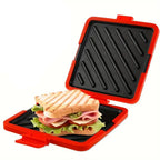 1pc Food Grade Silicone Easy-to-Use Microwave Sandwich Maker with Adjustable Silicone Straps Quick, Even Cooking for Crispy Toas