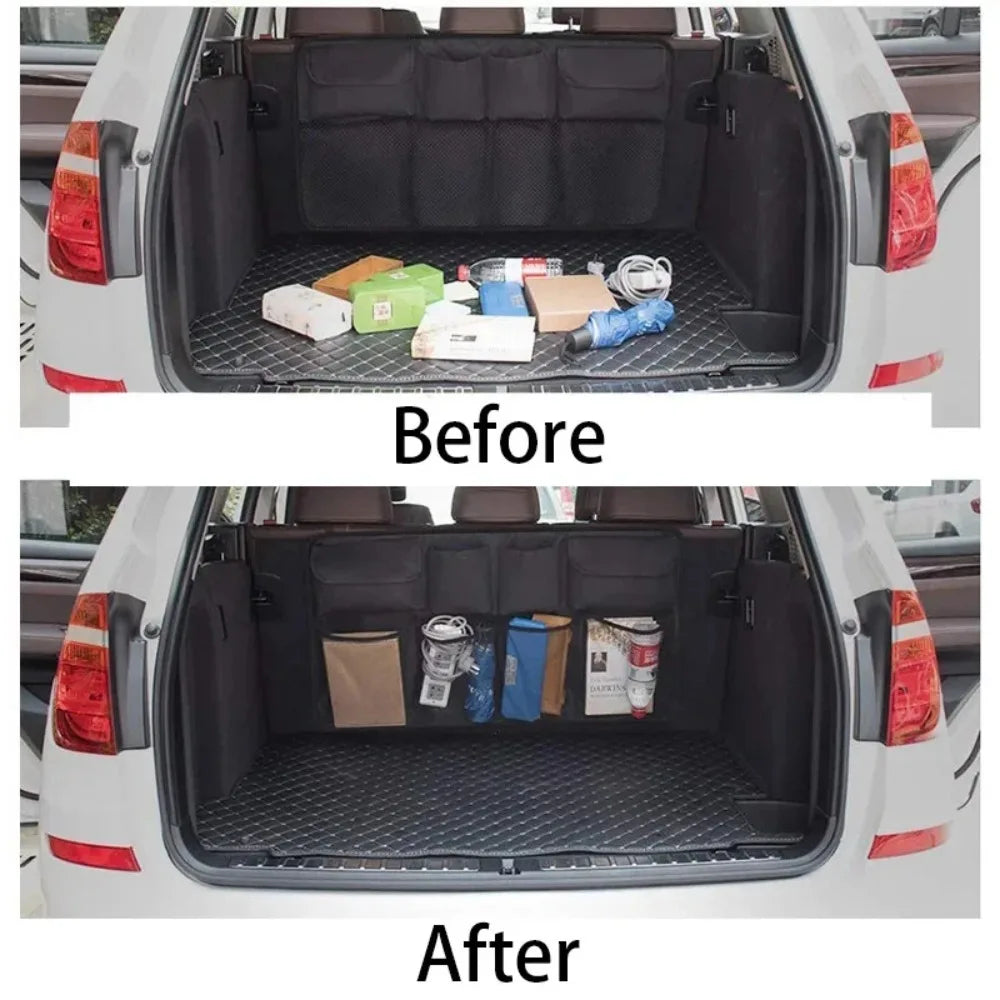 Versatile Oxford Cloth Car Trunk Storage Bag Rear Seat Back Hanging Vehicle Organizer Box for Automobile Interior