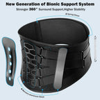 Back Brace for Lower Back Pain, Sciatica, Herniated Disc, Scoliosis, Back Support Belt with Soft Pad, Lightweight Lumbar Support